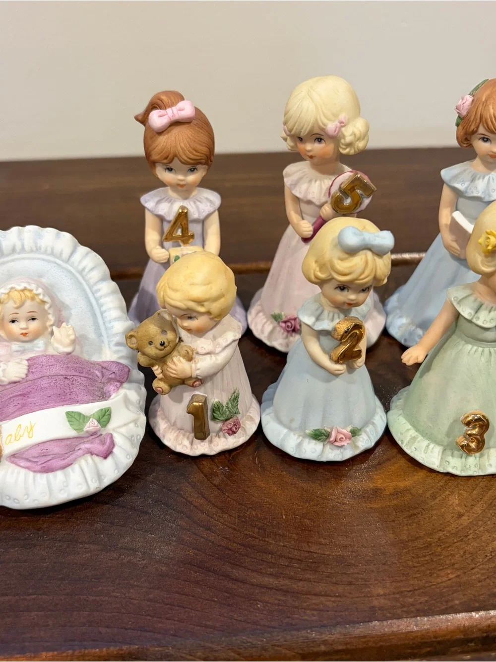 Lot of 16 Vintage Growing Up Birthday Girls Baby-15 Years Old Blonde/2 Brunette
